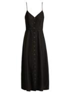 Matchesfashion.com Mara Hoffman - Morgan Buttoned Poplin Dress - Womens - Black