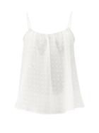 Matchesfashion.com Loup Charmant - Swiss-dot Scoop-neck Cotton Camisole Top - Womens - White