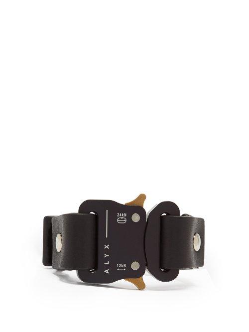 Matchesfashion.com 1017 Alyx 9sm - Buckle Leather Cuff - Mens - Black