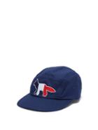 Matchesfashion.com Maison Kitsun - Fox Cotton Blend Cap - Mens - Navy