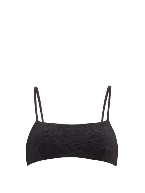 Ladies Beachwear Casa Raki - Ana Tie-back Bikini Top - Womens - Black