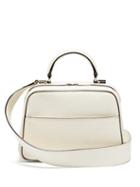 Matchesfashion.com Valextra - Serie S Small Grained Leather Bag - Womens - White