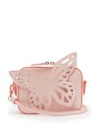 Matchesfashion.com Sophia Webster - Brooke Butterfly Appliqued Leather Cross Body Bag - Womens - Light Pink