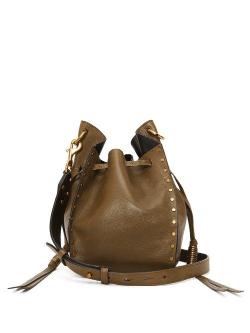 Matchesfashion.com Isabel Marant - Radja Studded Leather Cross-body Bag - Womens - Khaki