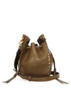 Matchesfashion.com Isabel Marant - Radja Studded Leather Cross-body Bag - Womens - Khaki