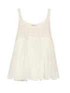 Raey Smocked Silk-georgette Cami Top