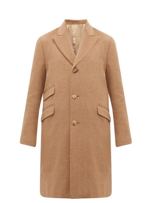 Matchesfashion.com Holiday Boileau - Windsor Virgin Wool Blend Twill Overcoat - Mens - Camel