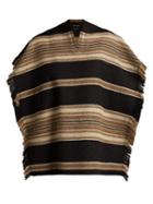 Matchesfashion.com Isabel Marant - Hollis Wool Blend Poncho - Womens - Black
