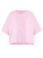 Matchesfashion.com Acne Studios - Logo Print Cotton Jersey T Shirt - Womens - Pink