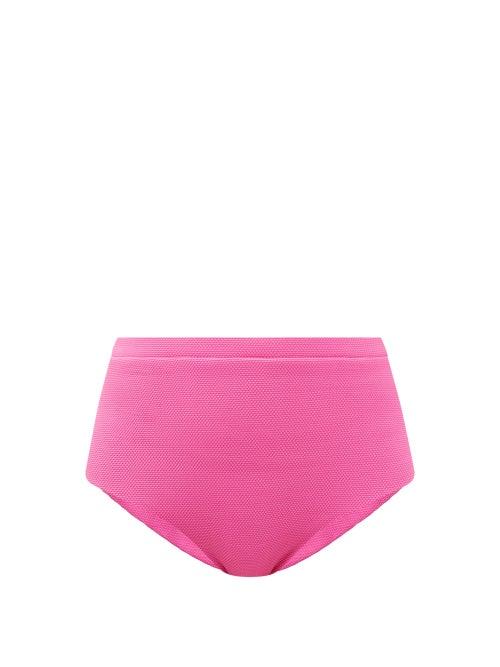 Matchesfashion.com Cossie + Co - The Lucinda High-rise Bikini Briefs - Womens - Pink