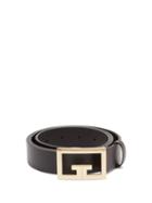 Matchesfashion.com Givenchy - 2g-buckle Leather Belt - Mens - Black