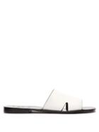 Matchesfashion.com Loewe - Anagram Embossed Leather Slides - Womens - White