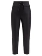 The Upside - Nyc Cropped High-waisted Jersey Leggings - Womens - Black