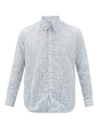 Matchesfashion.com Martine Rose - Creased Checked Poplin Shirt - Mens - Blue