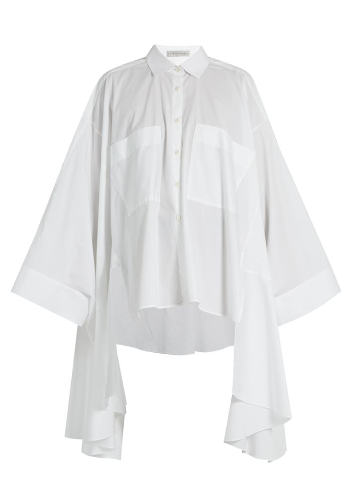 Palmer/harding Poet Patch-pocket Cotton-blend Shirt