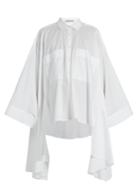 Palmer/harding Poet Patch-pocket Cotton-blend Shirt