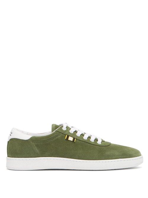 Matchesfashion.com Aprix - Suede Low Top Trainers - Mens - Green
