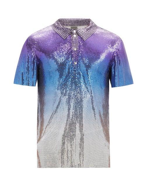 Matchesfashion.com Paco Rabanne - Dgrad Chainmail Shirt - Mens - Silver Multi