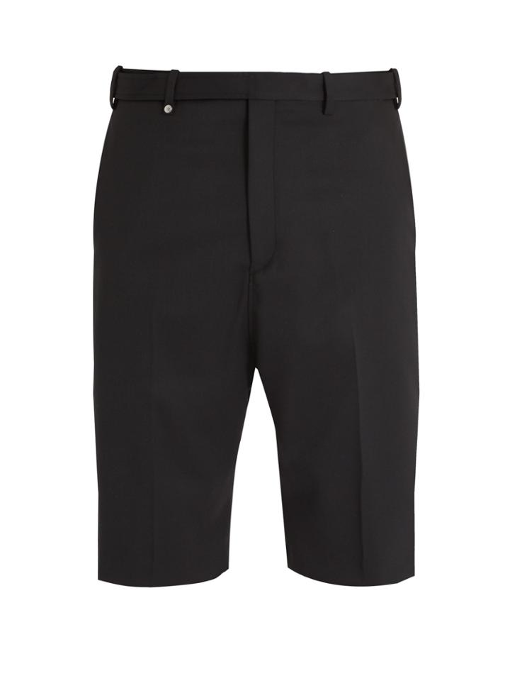 Neil Barrett Mid-rise Straight-leg Twill Tailored Shorts