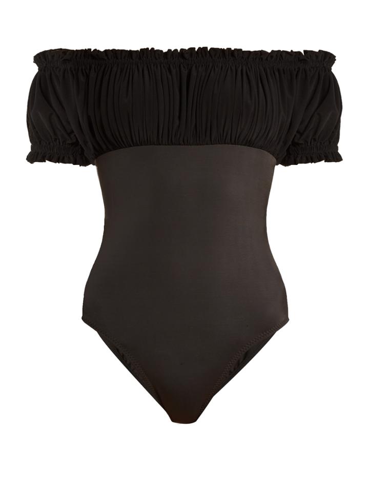 Norma Kamali Empire Jose Mio Off-the-shoulder Swimsuit