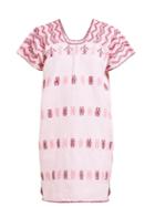Matchesfashion.com Pippa Holt - No.129 Embroidered Cotton Kaftan - Womens - Light Pink