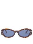 Ladies Accessories Dior - Diorsignature Cat-eye Acetate Sunglasses - Womens - Brown