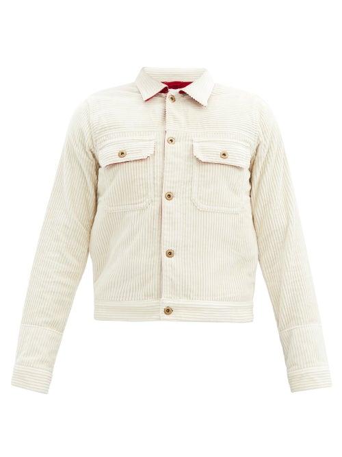 Matchesfashion.com Wales Bonner - Dub Cotton-corduroy Jacket - Mens - White