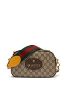 Gucci - Neo Vintage Gg-logo Coated-canvas And Leather Bag - Womens - Beige Multi