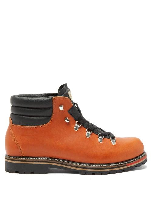 Matchesfashion.com Montelliana - Alberto Smooth Leather Hiking Boots - Mens - Brown