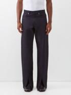 Bianca Saunders - Reverse Straight-leg Jeans - Mens - Dark Navy