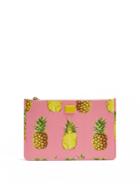 Dolce & Gabbana Pineapple-print Leather Pouch
