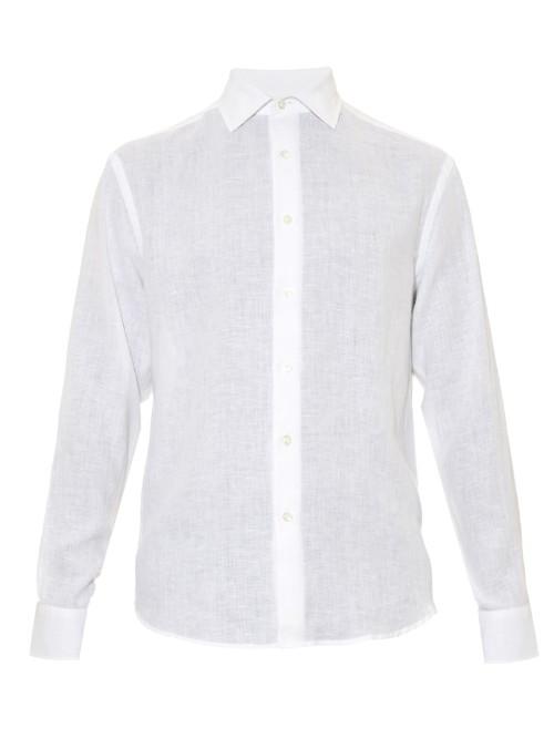 Frescobol Carioca Long-sleeved Linen Shirt