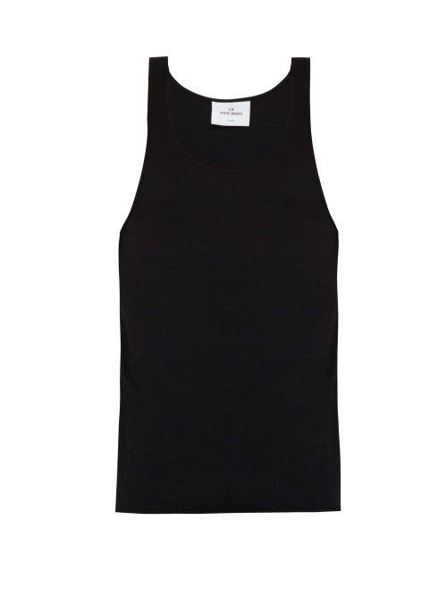Matchesfashion.com The White Briefs - Rye Cotton Jersey Tank Top - Mens - Black