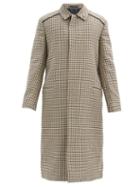 Matchesfashion.com Paul Smith - Single-breasted Houndstooth-check Wool Overcoat - Mens - Beige Multi