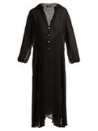 Junya Watanabe Chiffon-layer Wool Dress