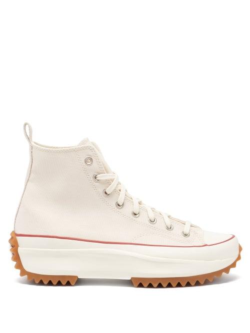 Matchesfashion.com Converse - Run Star Hike High-top Canvas Trainers - Mens - White