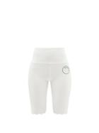 Marysia Sport - Iga Scalloped-edge Recycled-fibre Shorts - Womens - White