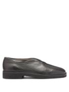Matchesfashion.com Lemaire - High-cut Grained-leather Loafers - Mens - Black
