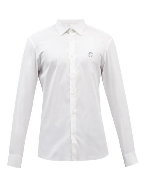 Burberry - Stanhill Tb-logo Cotton-blend Shirt - Mens - White