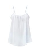 Matchesfashion.com Loup Charmant - Scoop-neck Silk Camisole Top - Womens - Light Blue