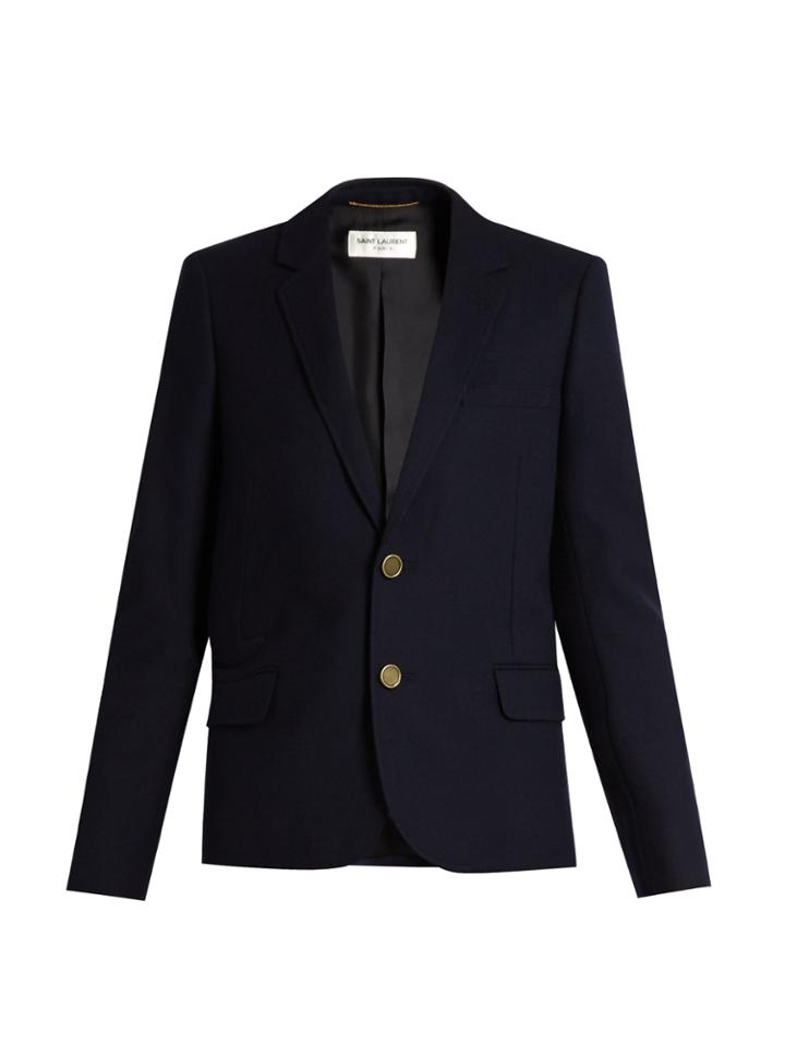 Saint Laurent Notch-lapel Wool Jacket