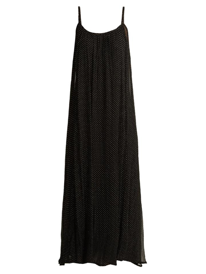 Mes Demoiselles Textured Polka-dot Print Slip Dress
