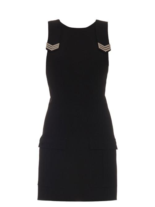 Mugler Sleeveless Cargo-pocket Crepe Dress