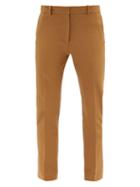 Matchesfashion.com Joseph - Coleman Stretch-gabardine Cropped Trousers - Womens - Camel