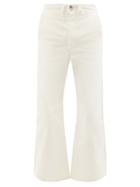 Phipps - Sailor Organic Cotton-canvas Flared-leg Trousers - Mens - White