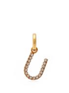 Matchesfashion.com Burberry - U Crystal Embellished Letter Charm - Womens - Crystal