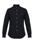 Matchesfashion.com Polo Ralph Lauren - Slim Fit Cotton Oxford Shirt - Mens - Black