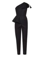 Msgm Ruffled One-shoulder Slim-leg Jumpsuit