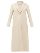 Matchesfashion.com Harris Wharf London - Felted Virgin Wool Coat - Womens - Cream
