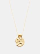 Alighieri - The Illuminated Eye Medallion Gold-plated Necklace - Womens - Yellow Gold